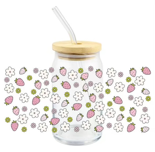 Strawberry Daisies - Decal